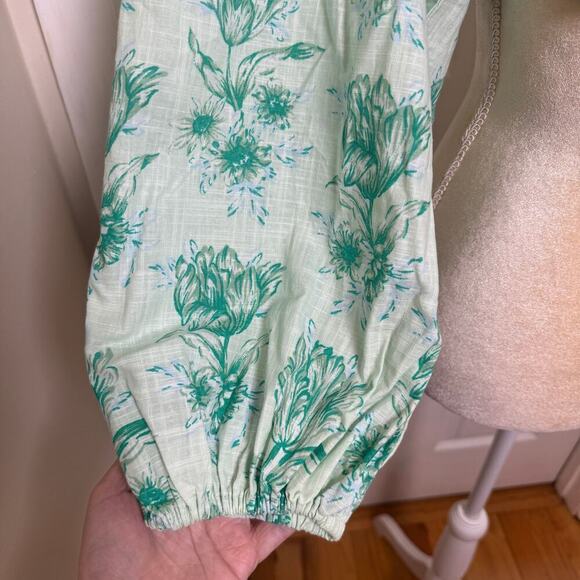 Sabo Zoe Tulip Puff Sleeve Backless Tie Back Crop Top - Size XL - Picture 3 of 10